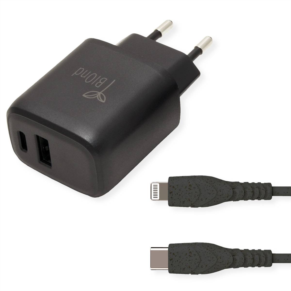 BIOnd BIO-CTL-20W PD 20W Charger + USB-C to 8PIN Kabel Spannungswandler USB Ladegerät