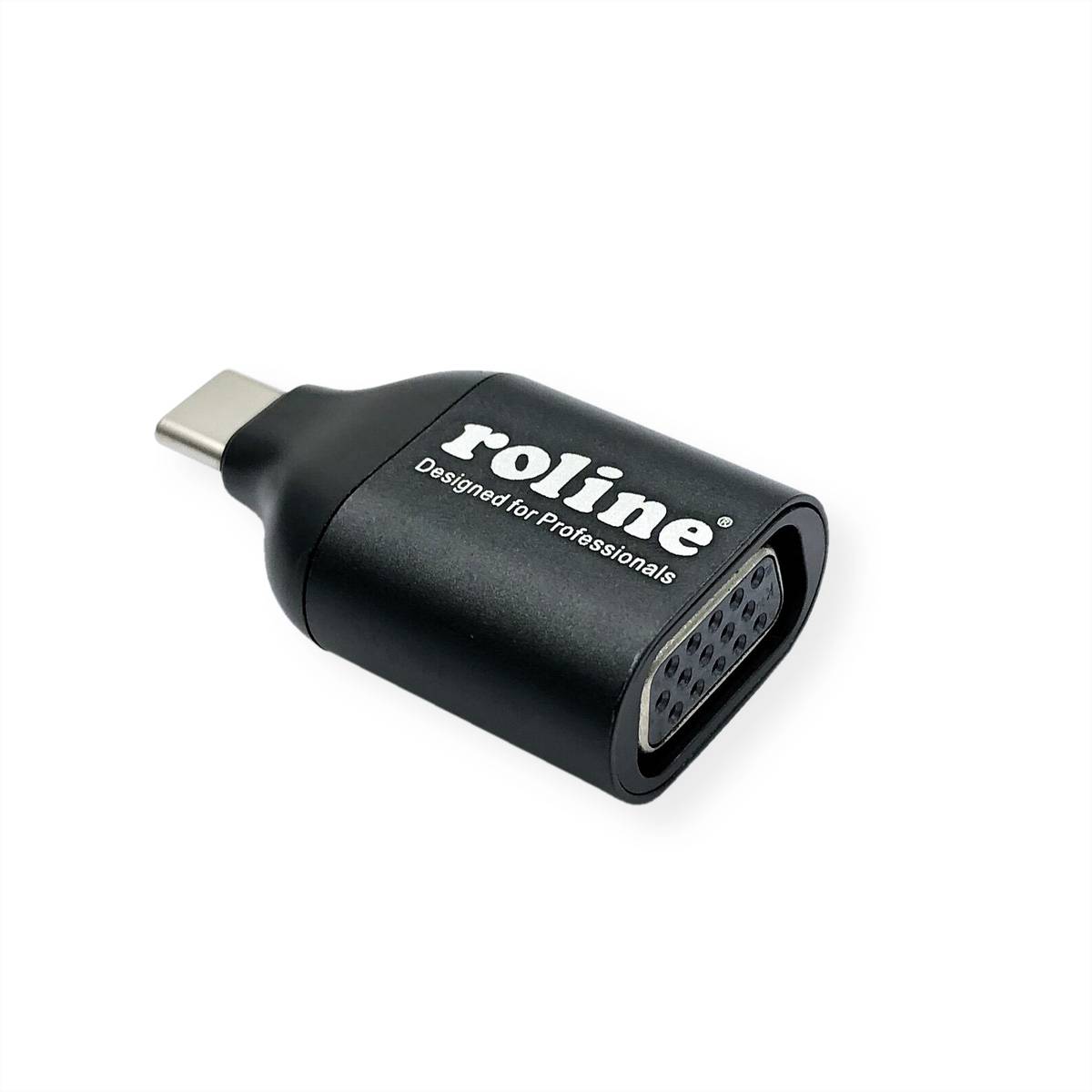 ROLINE Display Adapter USB Typ C - VGA Adapter, Terminatoren, Konverter USB-VGA