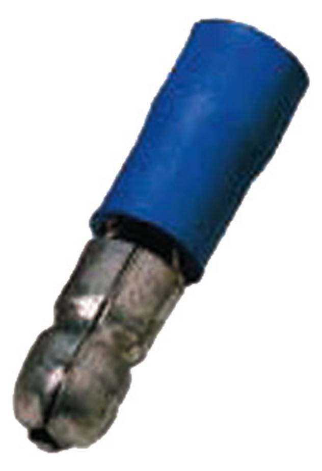 Intercable ICIQ2RST Rundstecker 1,5-2,5qmm Stecker 5mm blau (Inhalt 100 Stück) Install.Baumaterial