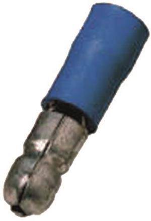 Intercable ICIQ2RST Rundstecker 1,5-2,5qmm Stecker 5mm blau (Inhalt 100 Stück) Install.Baumaterial