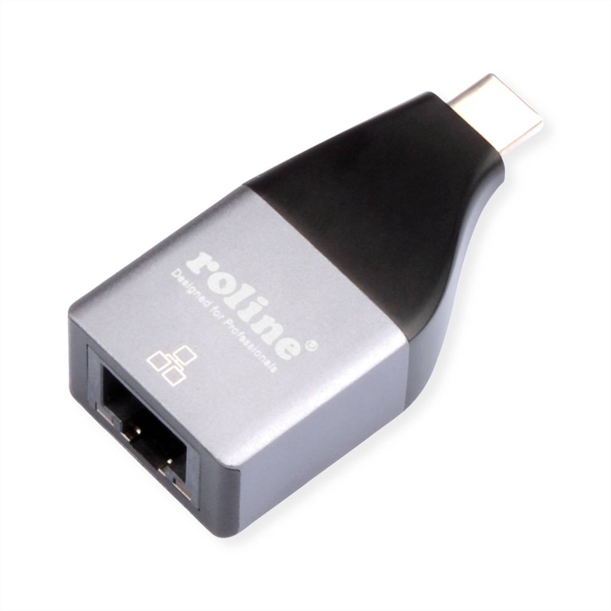 ROLINE USB 3.2 Gen 2 zu Gigabit Ethernet Konverter Netzwerk-Adapter