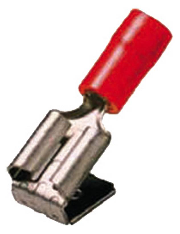 Intercable ICIQ1FHA isol. Steckverteiler 0,5-1qmm 6,3x0,8 rot m.Abzweig (Inhalt 100 Stück)