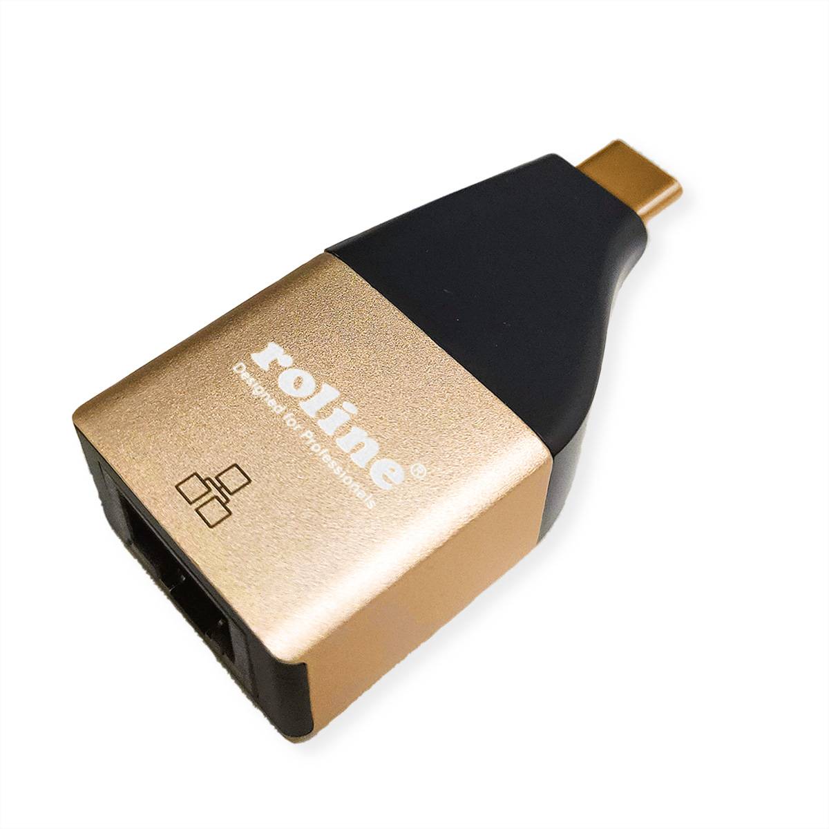 ROLINE GOLD USB 3.2 Gen 2 zu Gigabit Ethernet Konverter Netzwerk-Adapter