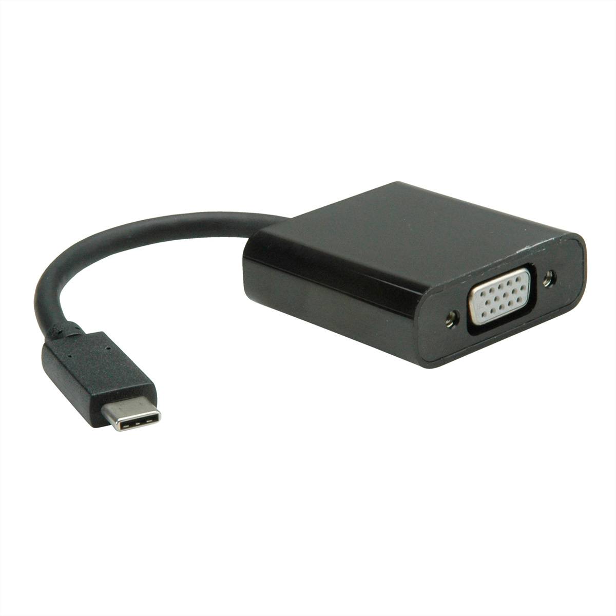 VALUE Display Adapter USB Typ C - VGA, Audio Adapter, Terminatoren, Konverter USB-VGA