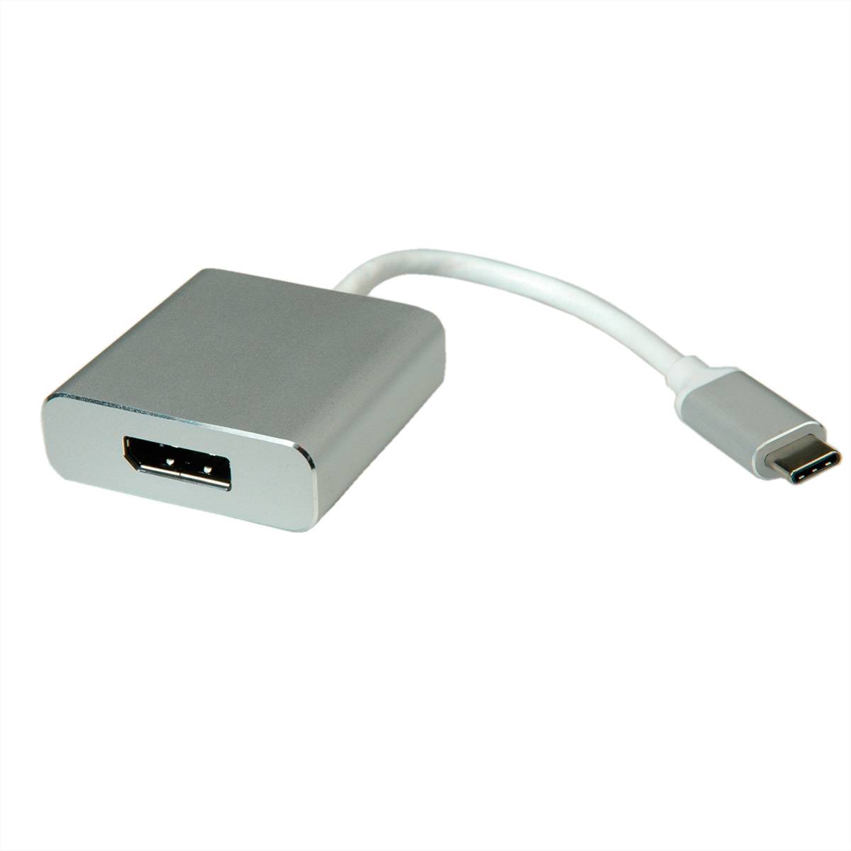 ROLINE Display Adapter USB Typ C - DisplayPort v1.2, ST/BU Adapter, Terminatoren, Konverter