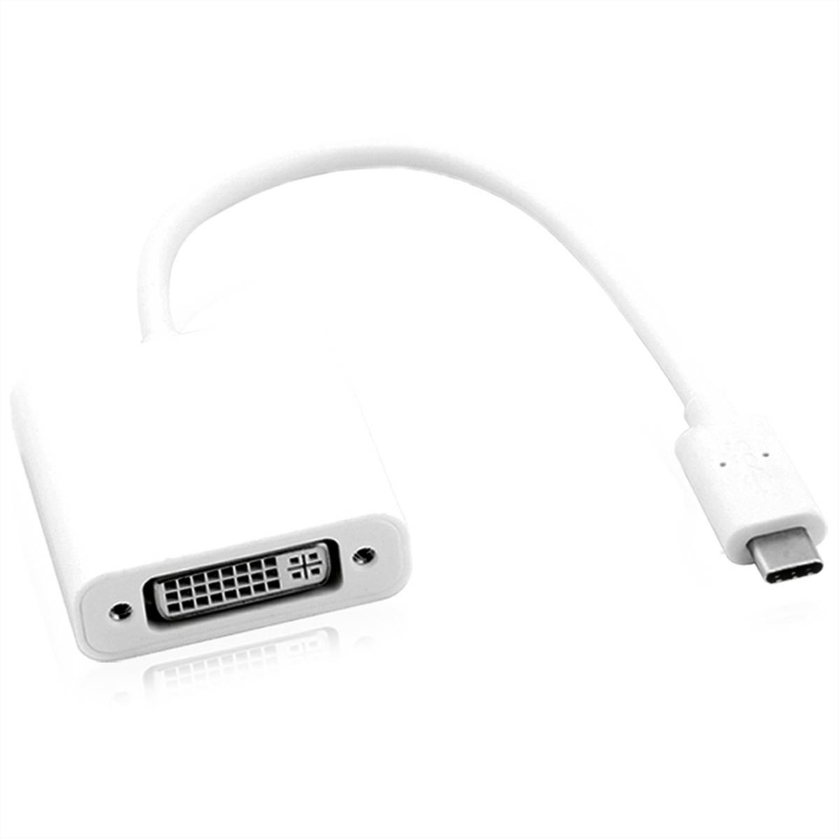 ROLINE Display Adapter USB Typ C - DVI Adapter, Terminatoren, Konverter USB-DVI