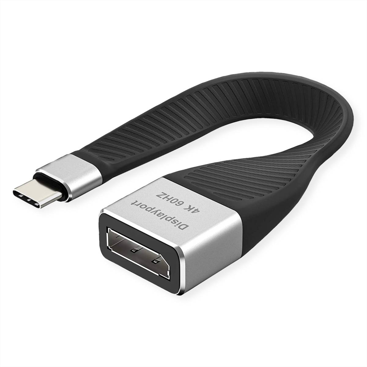 ROLINE Display Adapter USB Typ C - DP, ST/BU, 0,13 m Adapter, Terminatoren, Konverter USB-HDMI