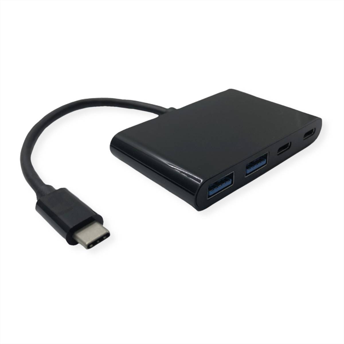 VALUE USB 3.2 Gen 2 Hub, 4fach (2x A+ 2x C), Typ C Anschlusskabel Eingabe / Ausgabe Dockingstations