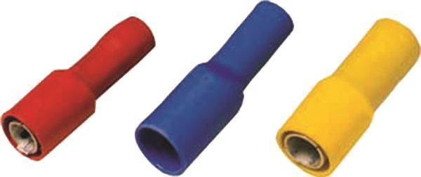 Intercable ICIQ1RSH Rundsteckhülse 0,5-1qmm Stecker 4mm rot (Inhalt 100 Stück) Install.Baumaterial