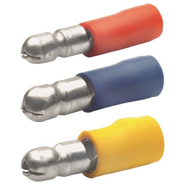 KLAU Rundstecker rot 1020 0,5-1qmm (Inhalt 100 Stück) Install.Baumaterial Verlegesys/Verbi.Mat