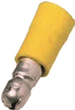 Intercable ICIQ6RST Rundstecker 4-6qmm Stecker 5mm gelb (Inhalt 100 Stück) Install.Baumaterial