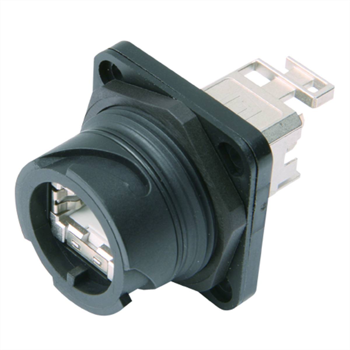 TELEGÄRTNER STX V1 Flanschset, RJ45 Modul A Cat.6A (ISO) Anschlusstechnik TP Steckverbinder RJ-45