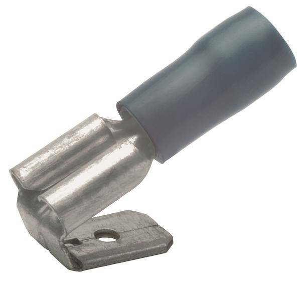 KLAU Flachsteckhülsen 730AZ 1,5-2,5qmm blau (Inhalt 100 Stück) Install.Baumaterial Kabelschuhe