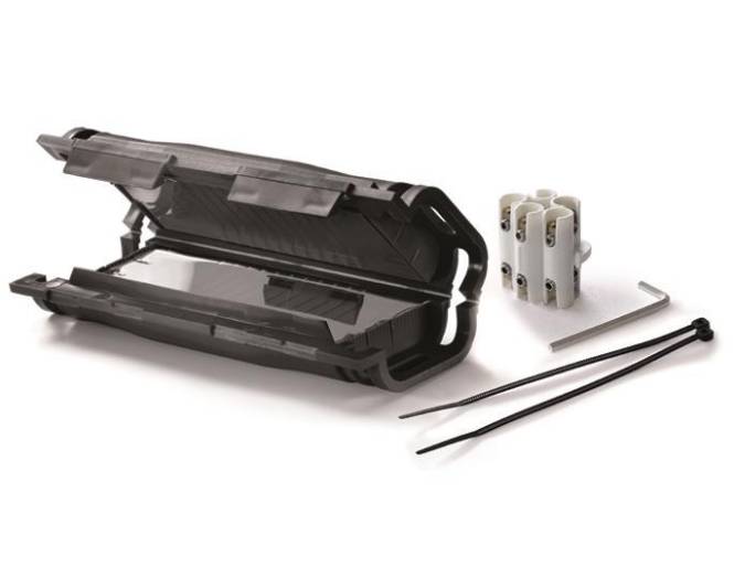 Cellpack Gel-Muffe m.Verbinder EASY/4 V 6-16qmm Freien,Innen,UV-best. 389678 Install.Baumaterial