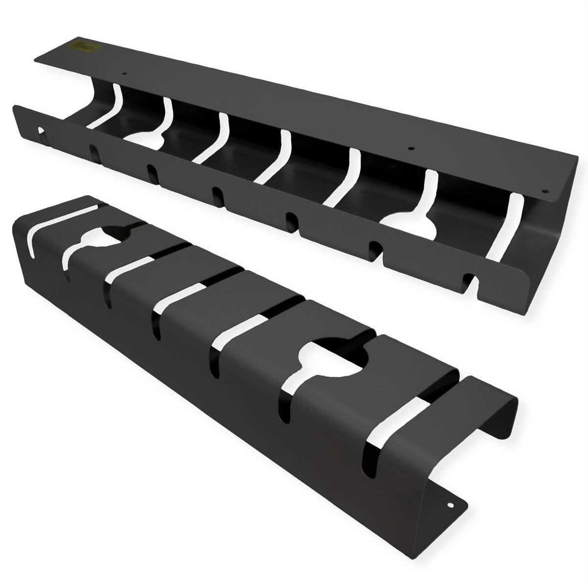 ROLINE Kabelkanal, Untertischmontage (2 Stück), schwarz EDV-Möbel Kabelführungssystem