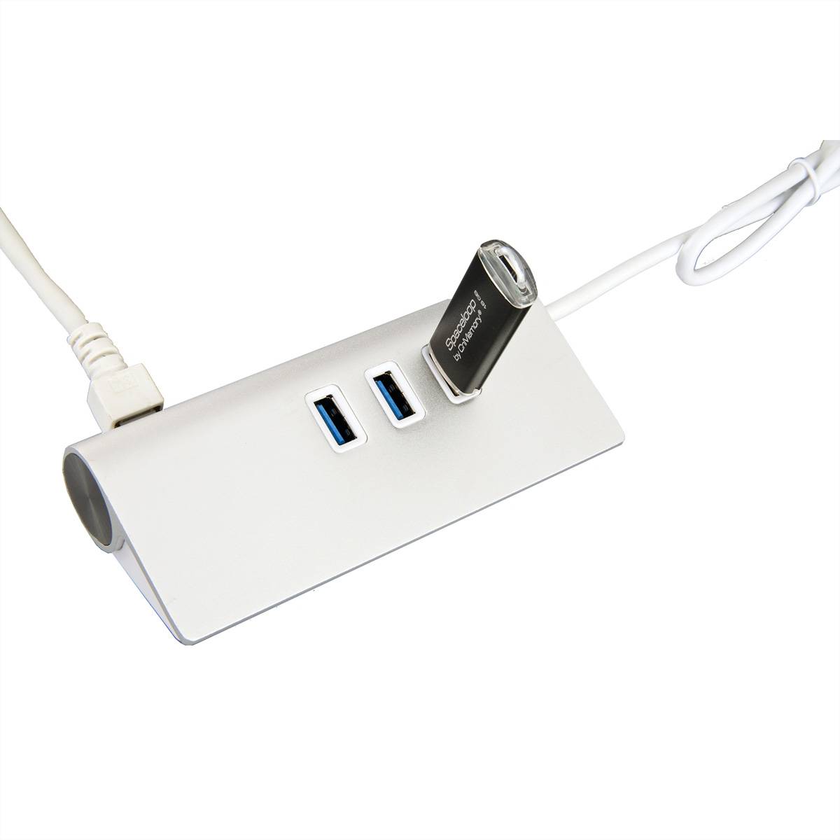 EXSYS EX-1132-N USB 3.0 HUB mit 3 Ports und 1GB LAN Eingabe / Ausgabe Dockingstations und Hubs