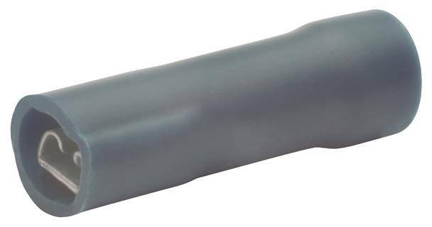 KLAU Flachsteckhülse 8301V 1,5-2,5qmm 2,8x0,5 blau vollisoliert (Inhalt 100 Stück) Kabelschuhe