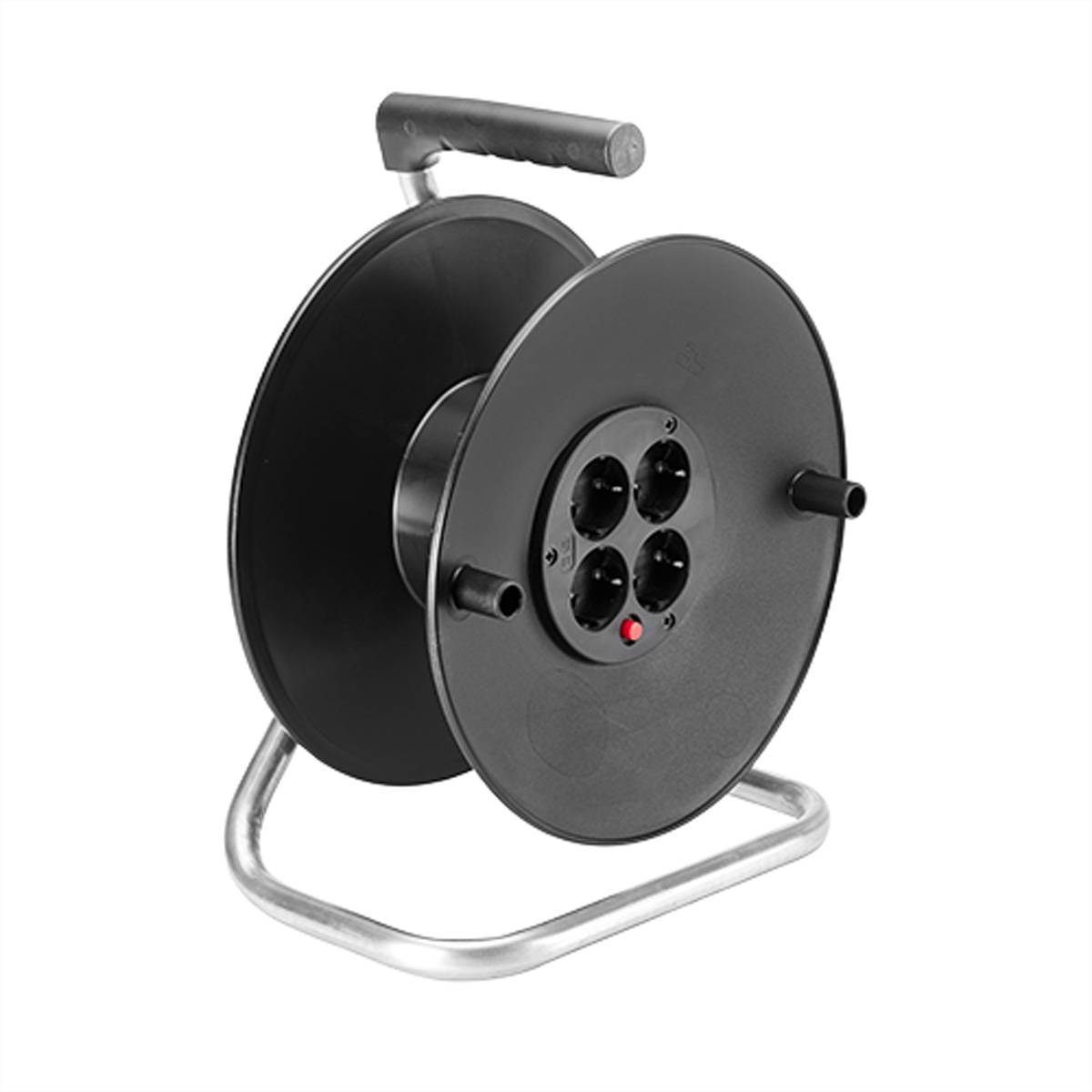 BACHMANN Kabeltrommel 4-fach leer, ohne Kabel, Kunststoff Steckdosenleisten
