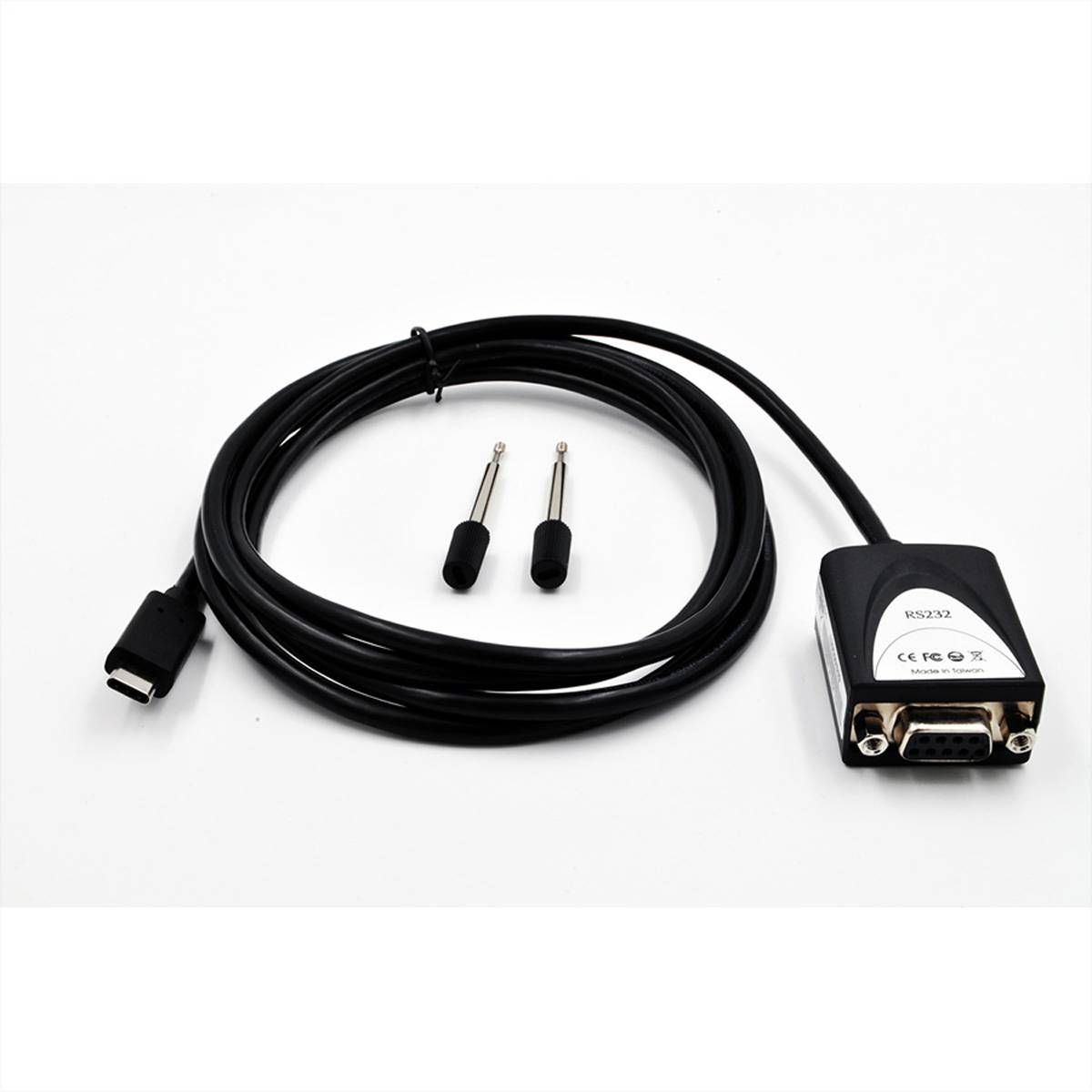 EXSYS EX-2311-2F USB 2.0 C - Stecker zu 1 x Seriell RS-232 1.8 Meter Kabel mit 9 Pin Buchse LED