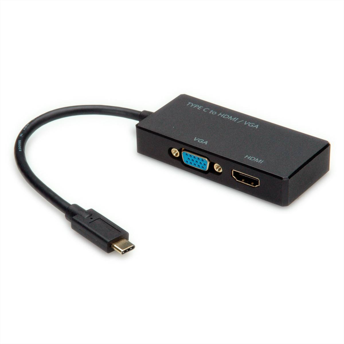 VALUE Display Adapter USB Typ C - VGA / HDMI Adapter, Terminatoren, Konverter USB-HDMI