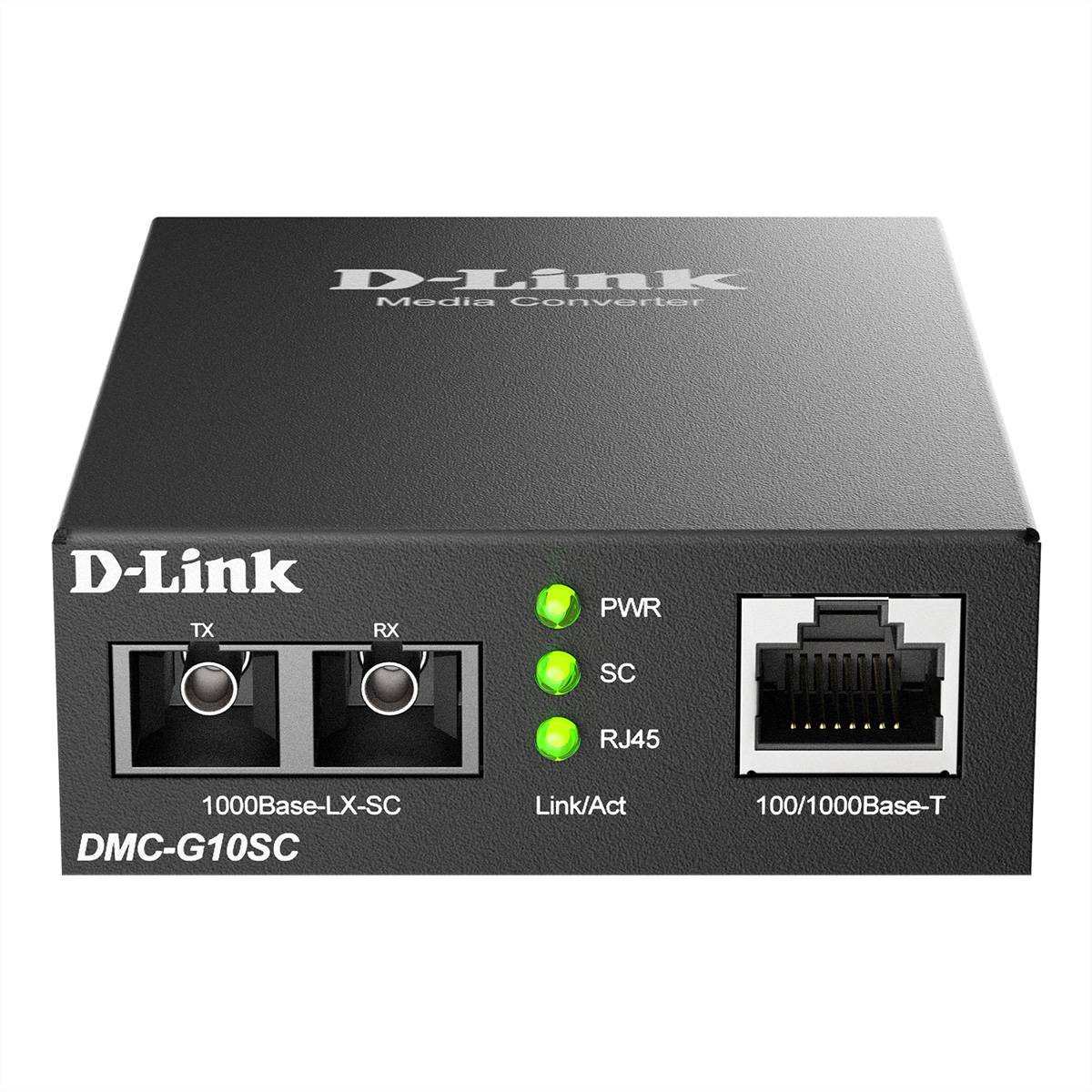 D-Link Ethernet Konverter DMC-G10SC/E, Gigabit Netzwerk-Konverter Medienkonverter