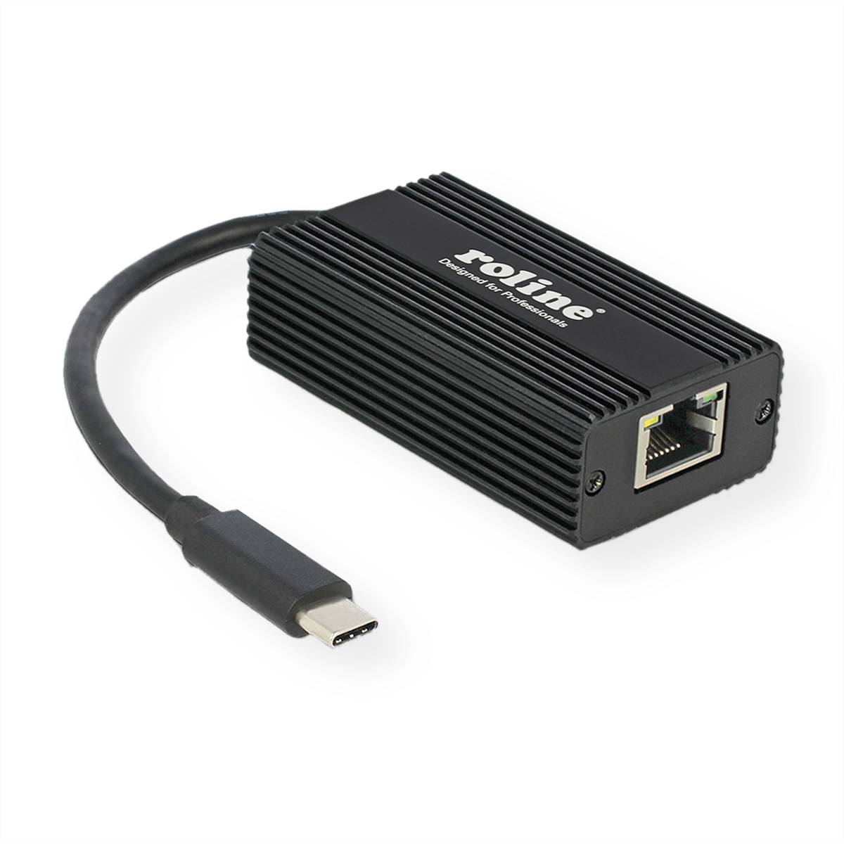 ROLINE USB 3.2 Gen 2 zu 2.5-Gigabit-Ethernet Konverter Netzwerk-Adapter Gigabit Ethernet