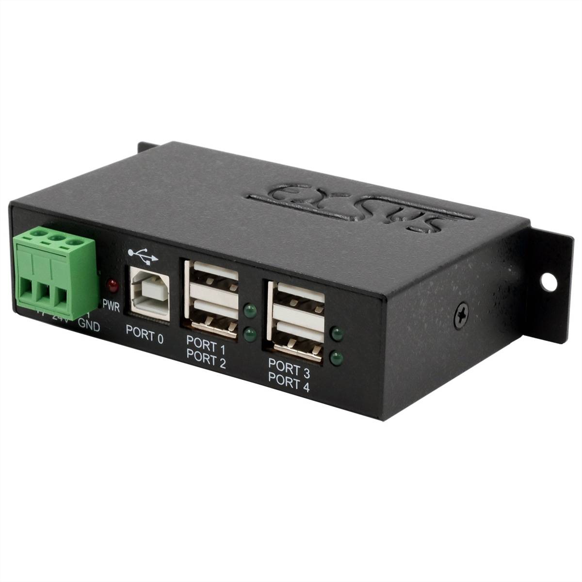 EXSYS EX-1163HMS USB 2.0 Hub Metall 4-Port Eingabe / Ausgabe Dockingstations und Hubs