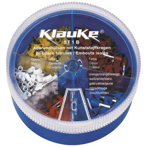 KLAU Streudose bestückt ST1B mit Iso.Aderendhülsen Install.Baumaterial Verlegesys/Verbi.Mat