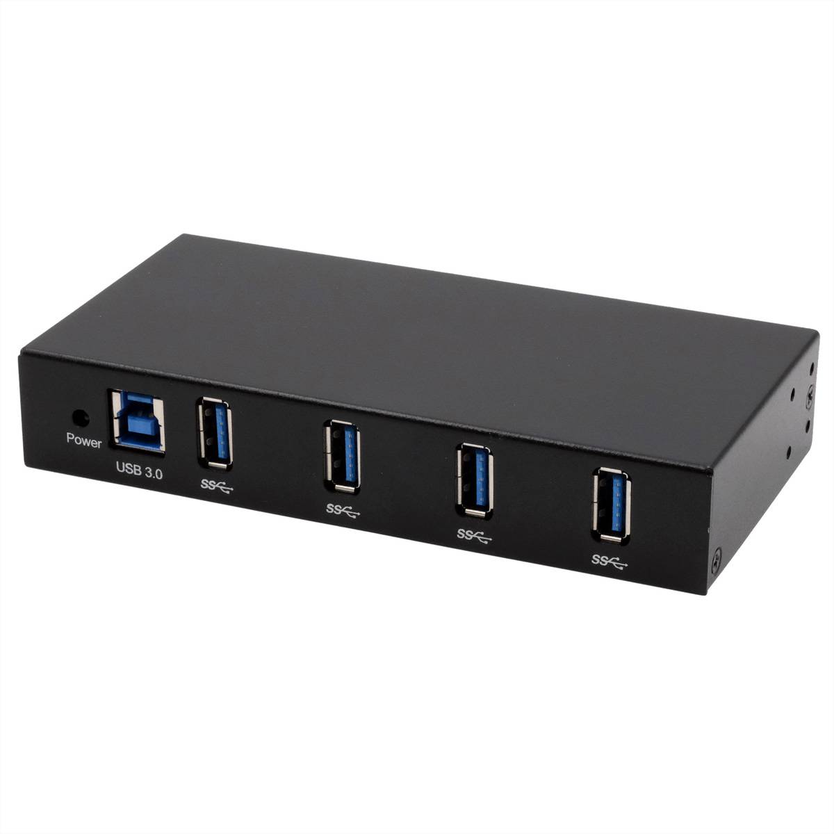 EXSYS EX-11234HMS 4 Port USB 3.2 Gen 1 HUB Din-Rail Kit und Wand VIA VL811+ Chipset Hubs USB Hub