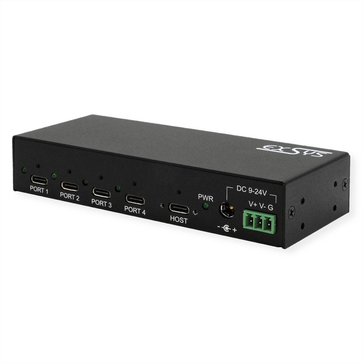 EXSYS EX-12294HMS 4 Port USB 3.2 Metall HUB 4x C Hubs USB Hub