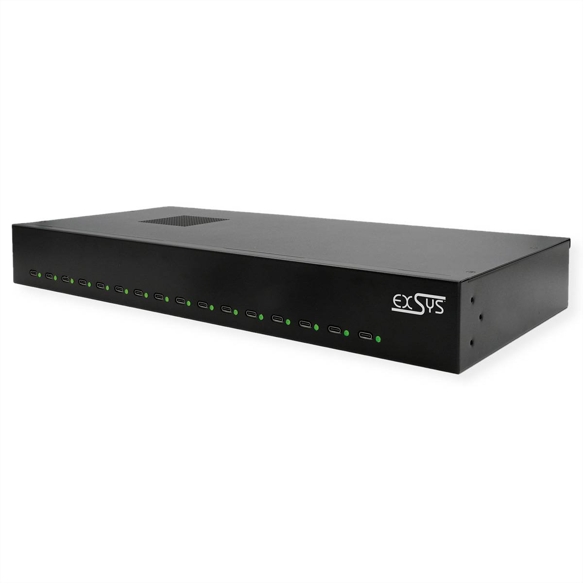 EXSYS EX-11016 16 Port USB-C Highpower Ladestation 480W Spannungswandler USB