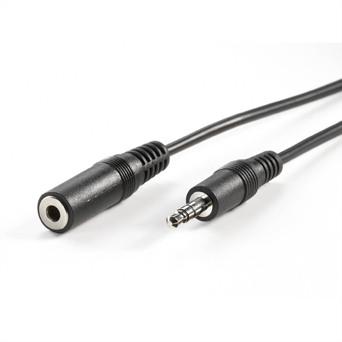 VALUE 3,5mm Verlängerungskabel ST / BU, schwarz, 10 m Kabel Audio- / Videokabel diverse
