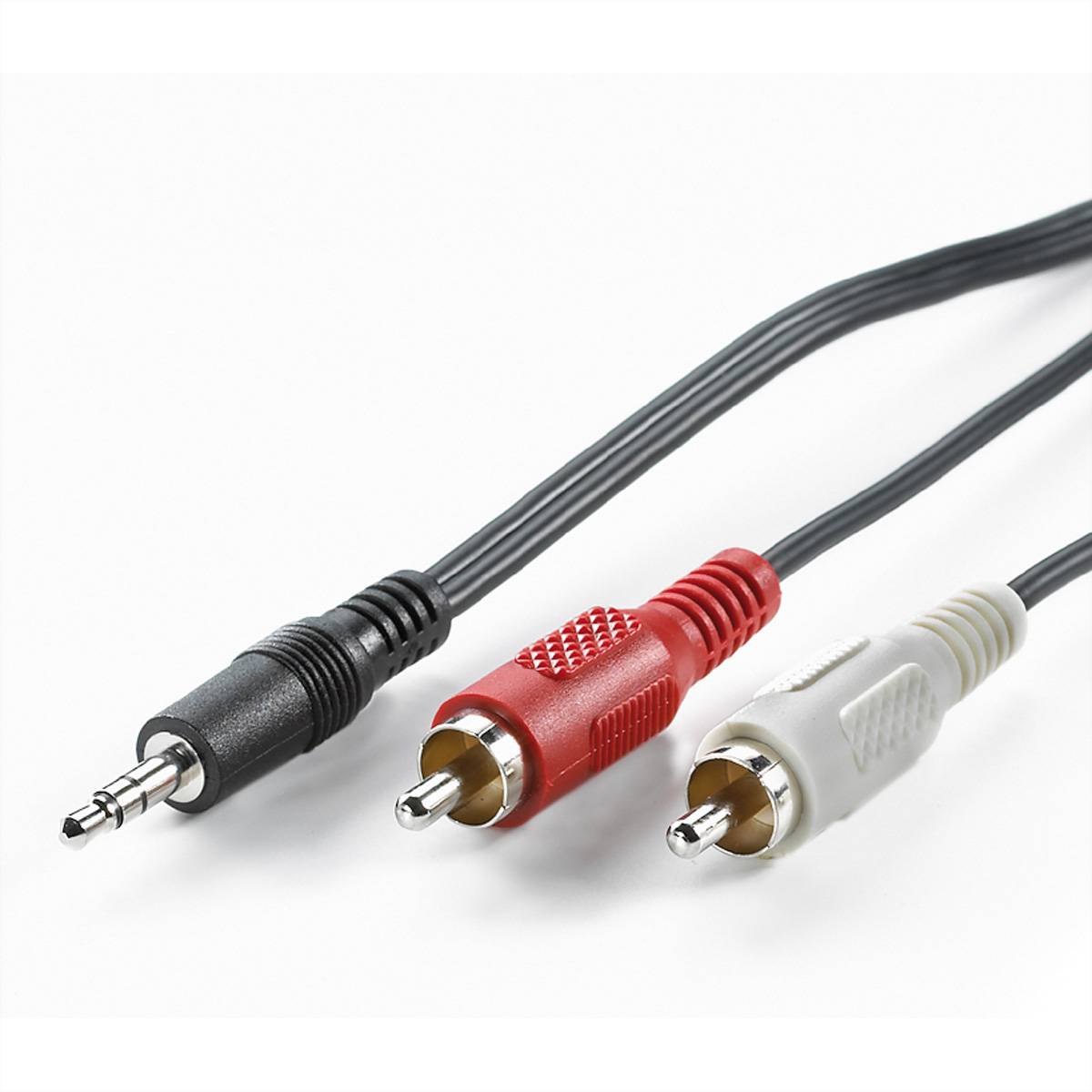VALUE 3,5mm (ST)-zu-Cinch (2x ST) Kabel, 5m Kabel Audio- / Videokabel diverse