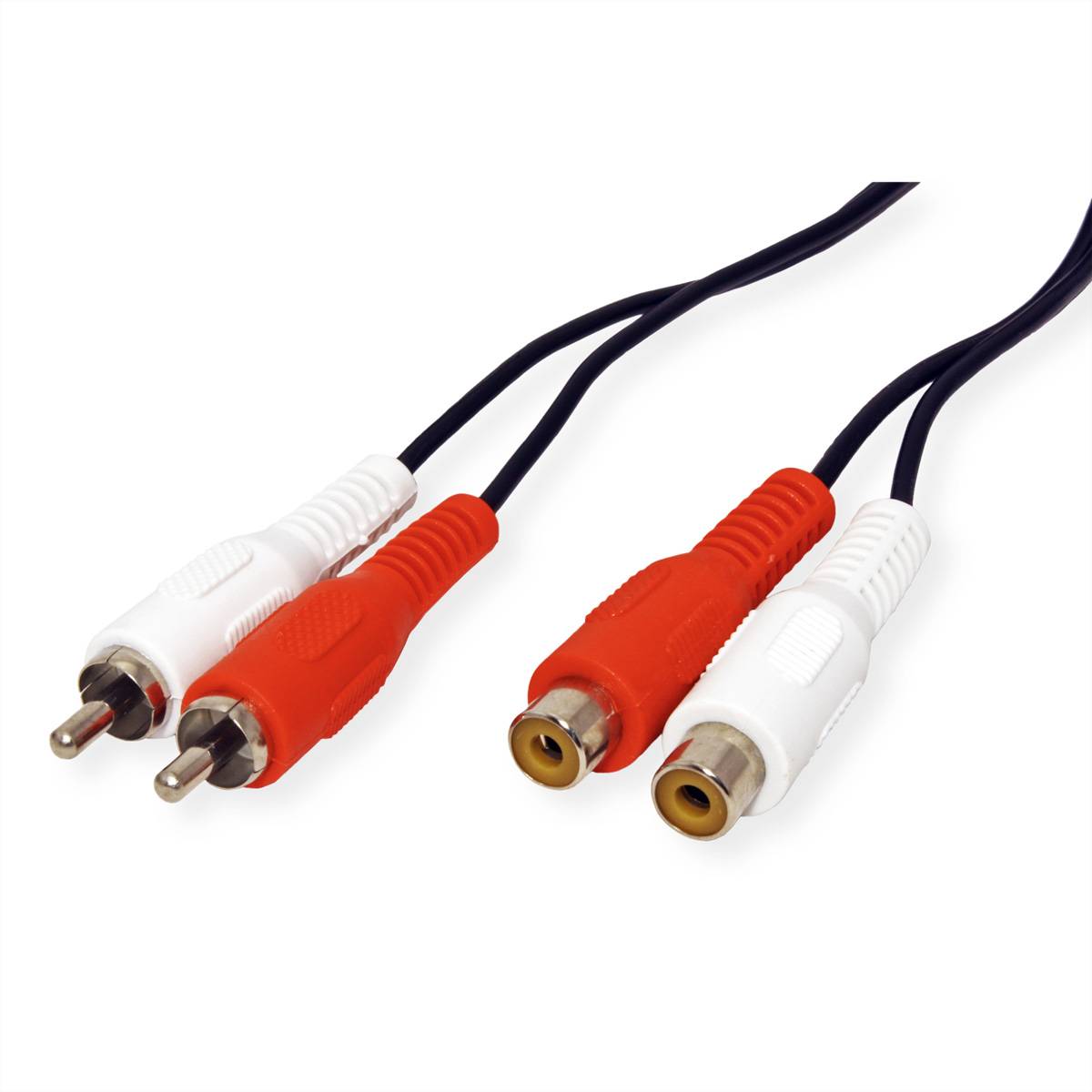 VALUE Cinch-Verlängerungskabel duplex ST/BU, 10 m Kabel Audio- / Videokabel diverse