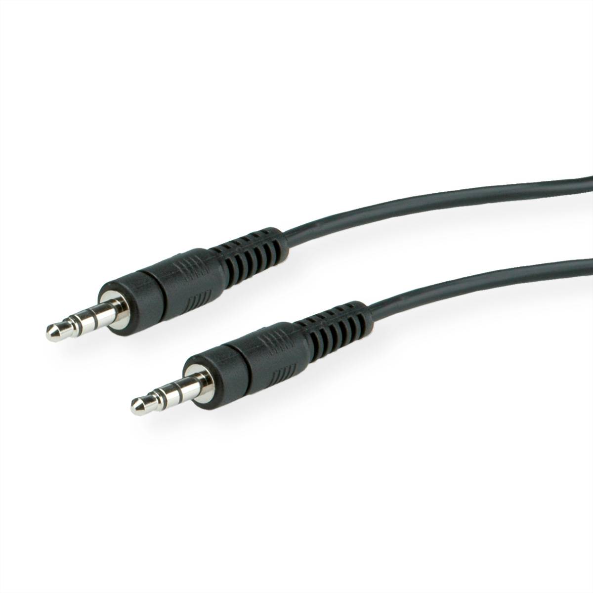 ROLINE 3,5mm Verbindungskabel ST / ST, 3 m Kabel Audio- / Videokabel diverse