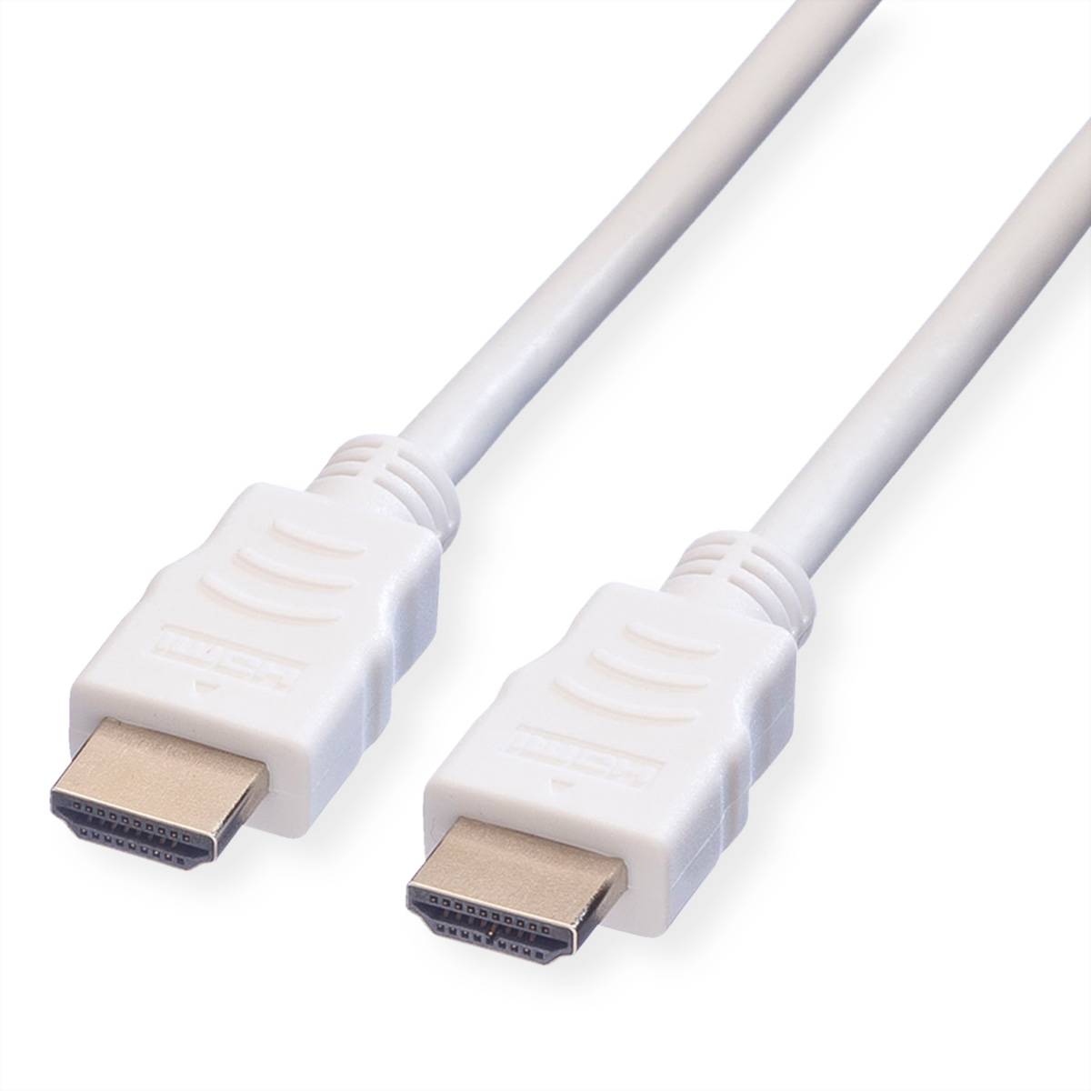 VALUE HDMI High Speed Kabel mit Ethernet, weiß, 1 m mit Ethernet
