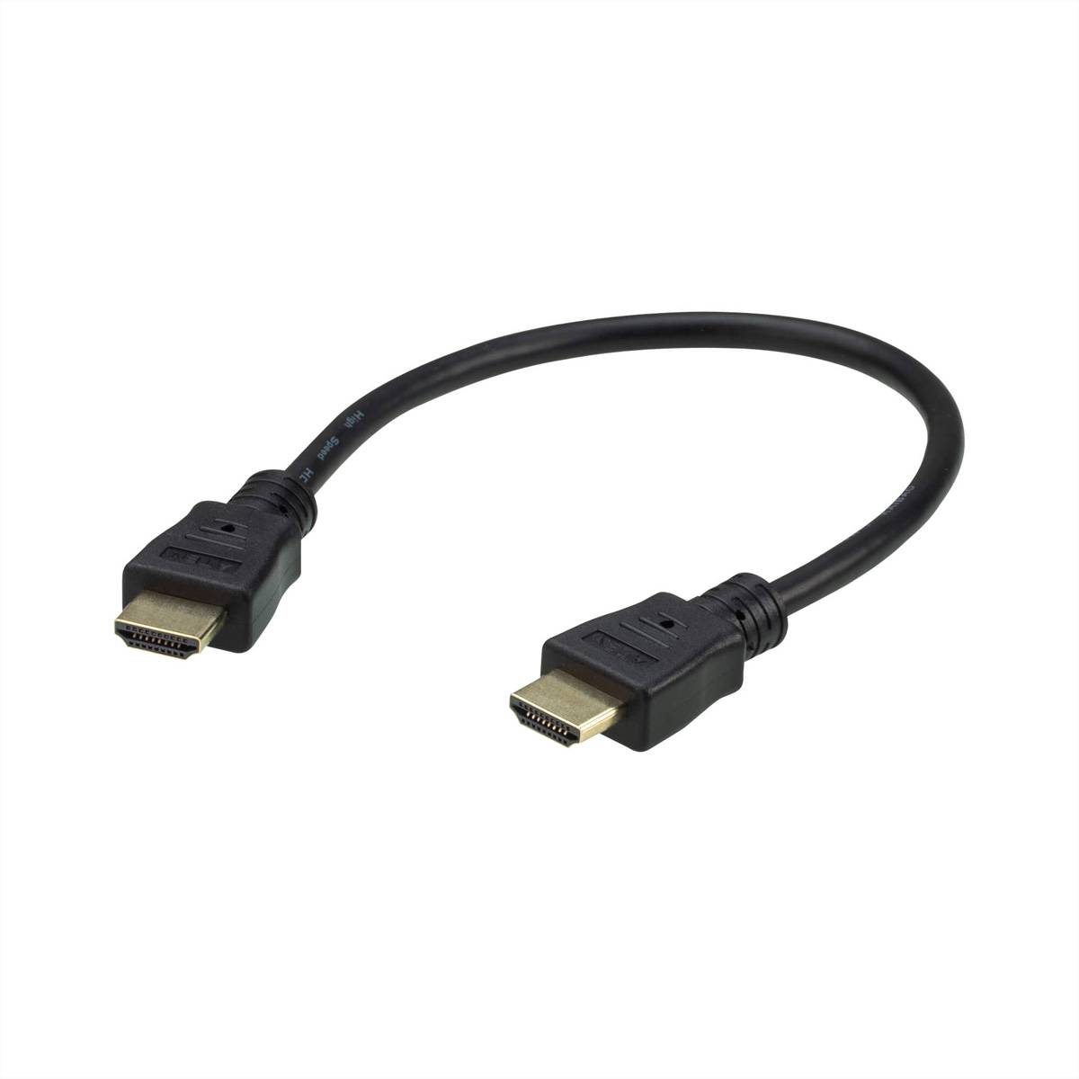 ATEN 2L-7DA3H High Speed True 4K HDMI Kabel mit Ethernet, schwarz, 0,3 m mit Ethernet