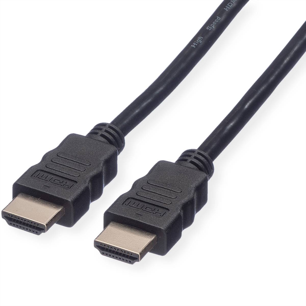 ROLINE HDMI High Speed Kabel mit Ethernet, schwarz, 3 m