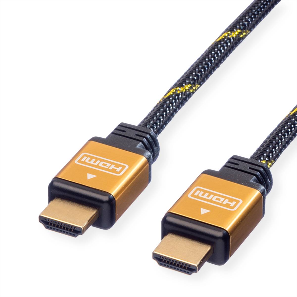 ROLINE GOLD HDMI High Speed Kabel, ST-ST, 1 m Kabel