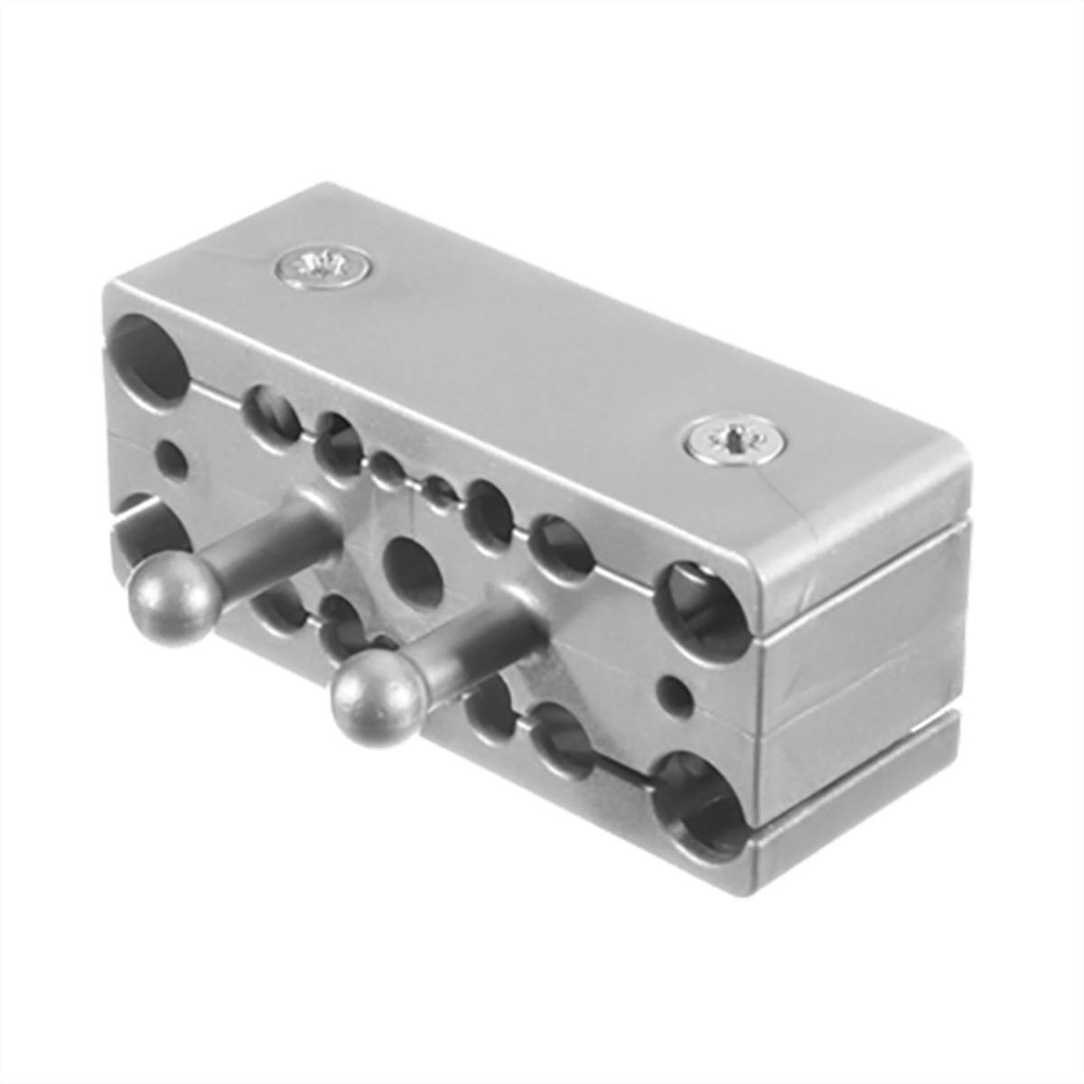 BACHMANN Easy-Stop silber Steckdosenleisten Kabelführungssystem