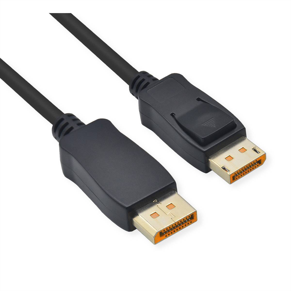 ROLINE DisplayPort Kabel, v2.1, 16K, DP ST - ST, schwarz, 1 m Kabel