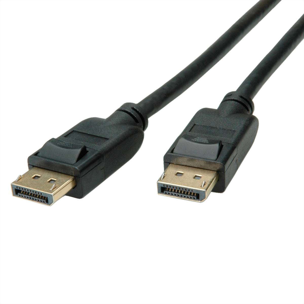 ROLINE RM DisplayPort Kabel, v1.4, DP ST - ST, schwarz, 5 m Kabel