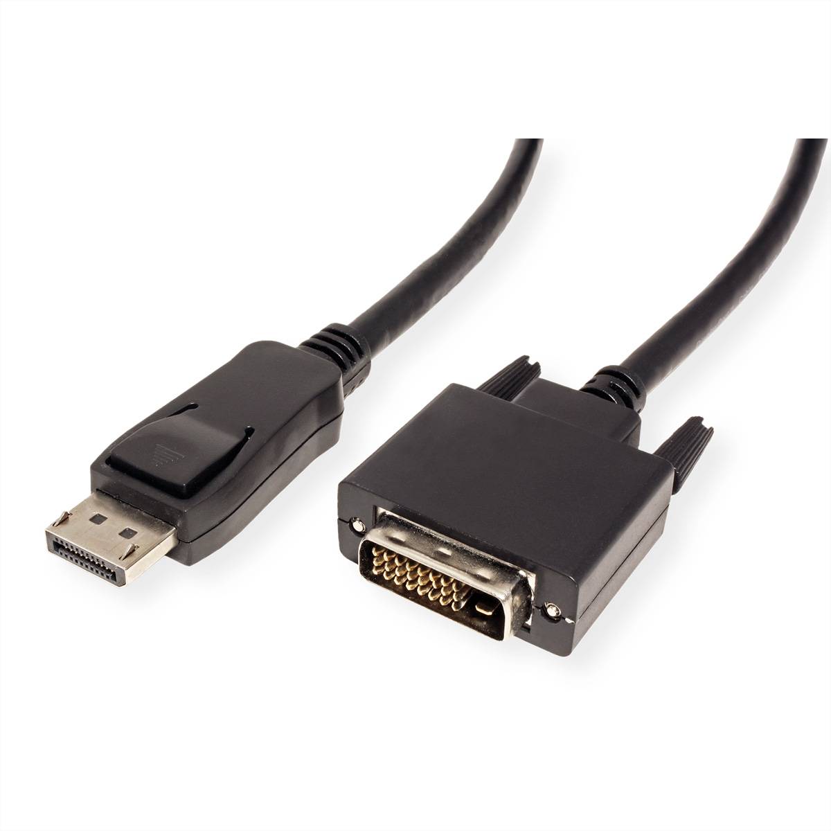 VALUE DisplayPort Kabel DP ST - DVI-D ST, schwarz, 1,5 m Adapter / Konverter