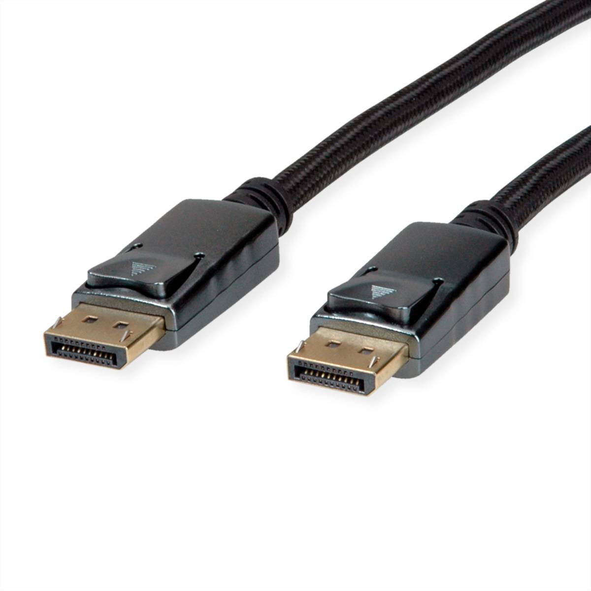 ROLINE DisplayPort Kabel, v1.4, DP ST - ST, schwarz / silber, 1 m Kabel