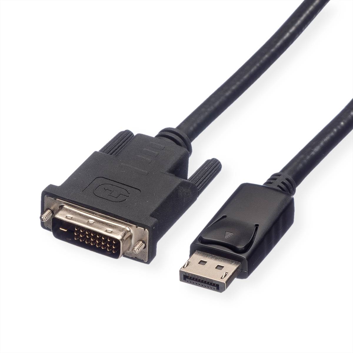 ROLINE DisplayPort Kabel DP ST - DVI ST, LSOH, schwarz, 1,5 m Adapter / Konverter