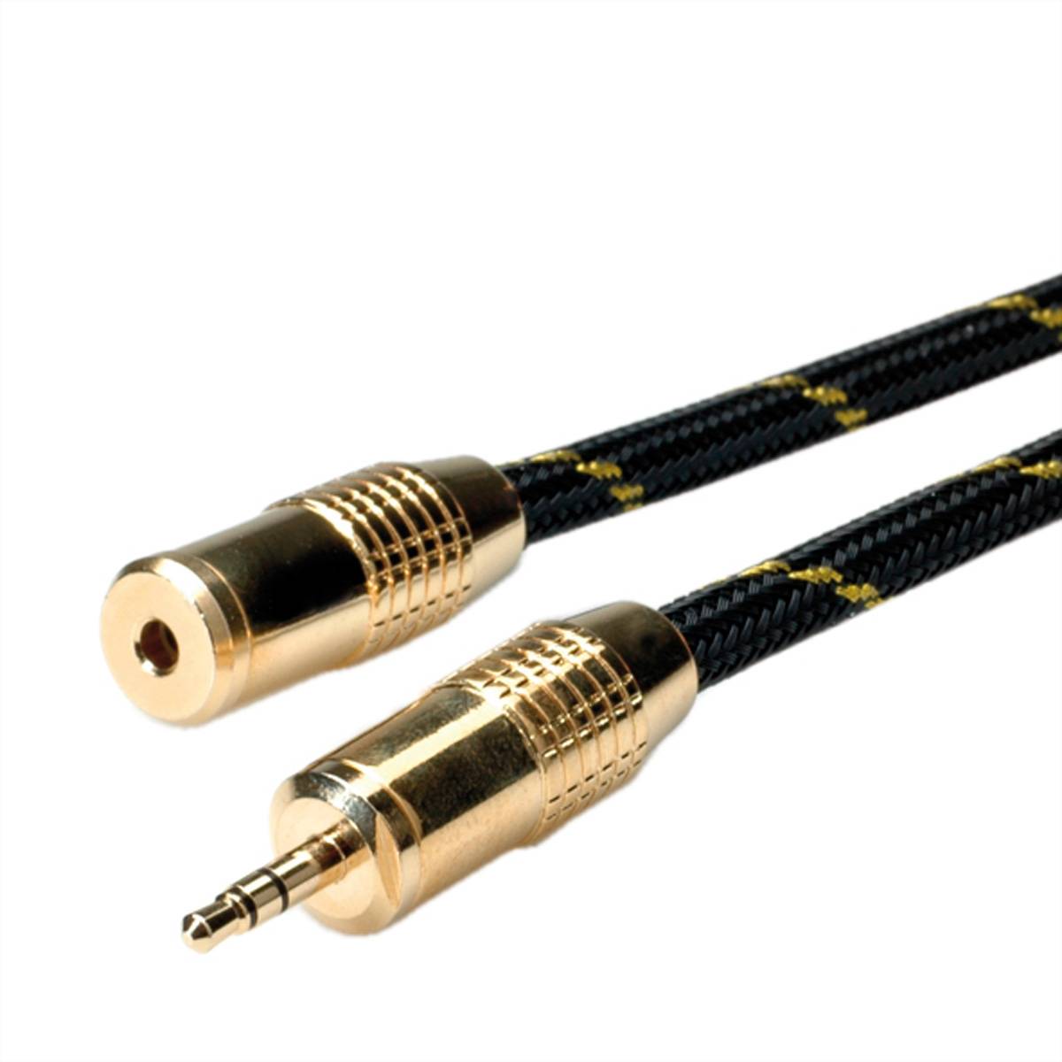ROLINE GOLD 3,5mm Audio-Verlängerungskabel ST/BU, 5 m Kabel Audio- / Videokabel diverse