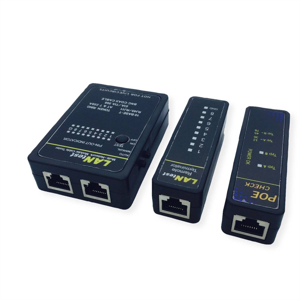 VALUE LANtest Multi-Network Kabel- &amp, PoE-Tester Tester Kabeltester