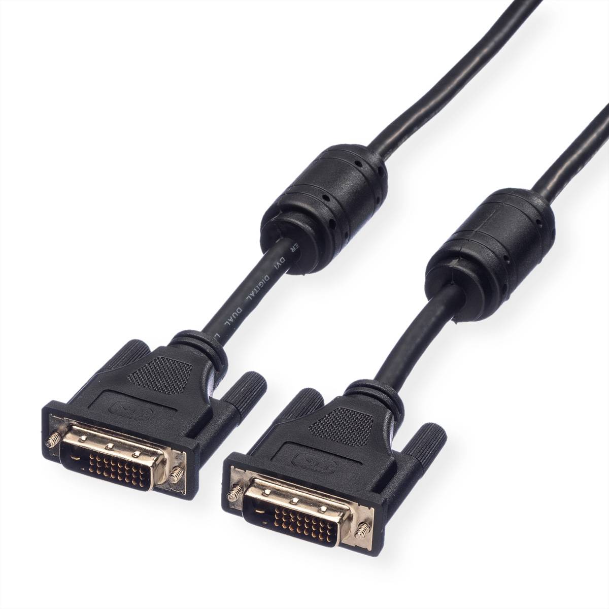 ROLINE Monitorkabel DVI, ST-ST, (24+1) dual link, 2 m Kabel DVI