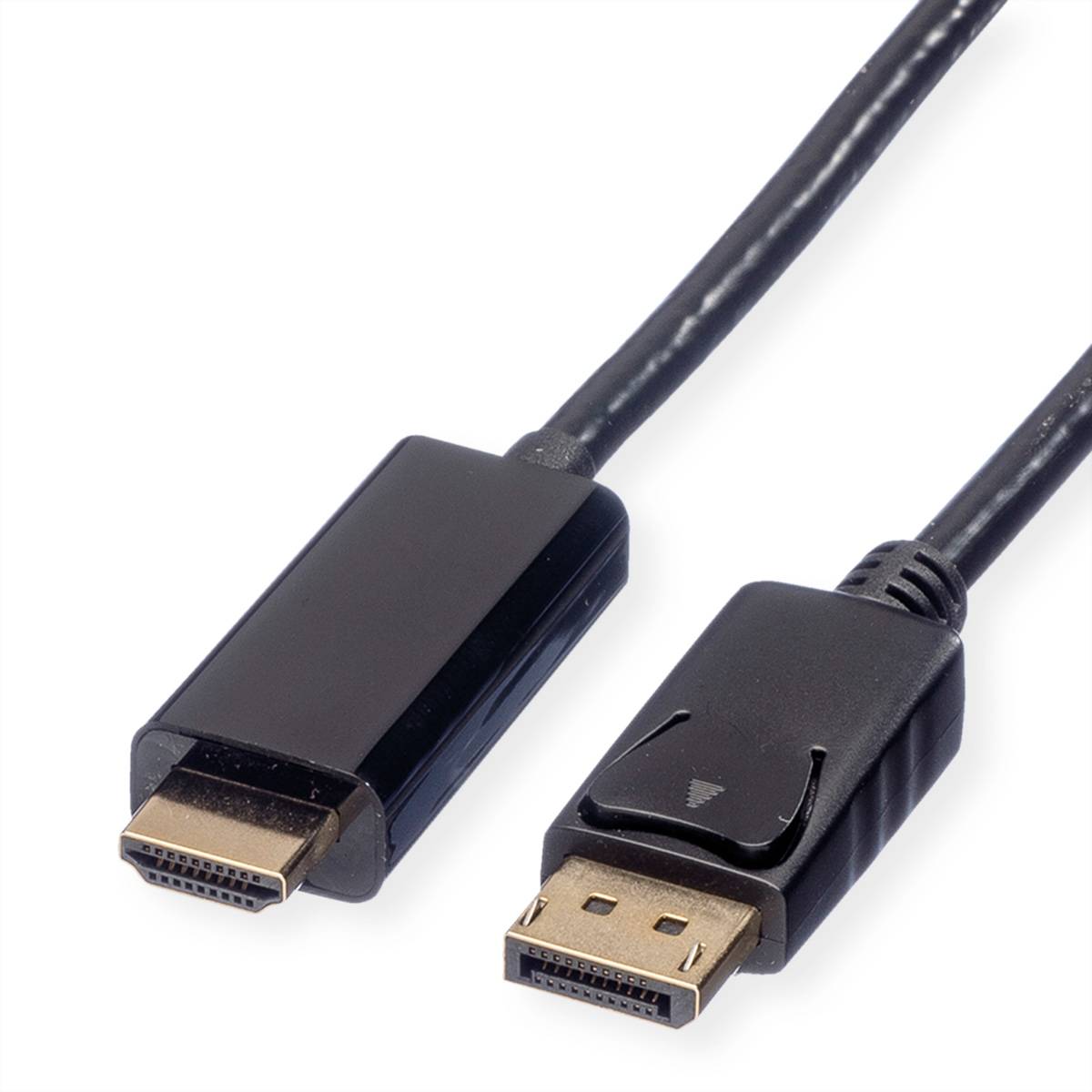 ROLINE DisplayPort Kabel DP - UHDTV, ST/ST, schwarz, 1 m Adapter / Konverter