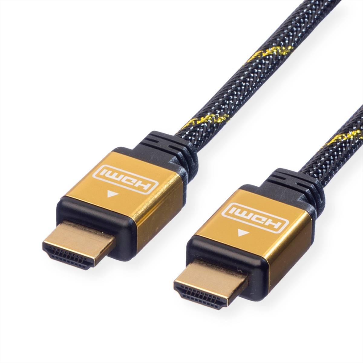 ROLINE GOLD HDMI High Speed Kabel mit Ethernet, 7,5 m mit Ethernet